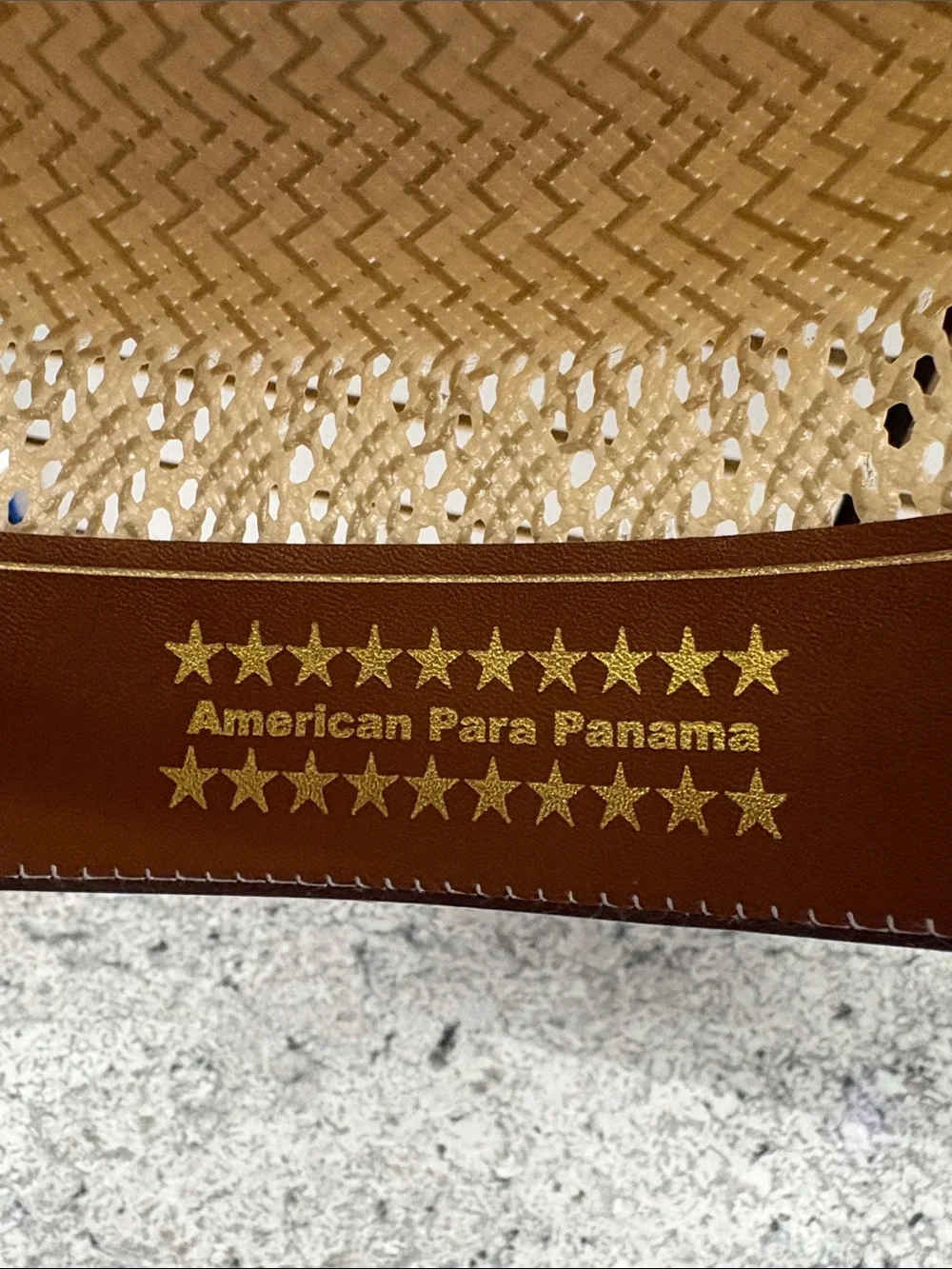 Women's Natural Straw Cowboy Hat with Brown Trim - Picture 7 of 8